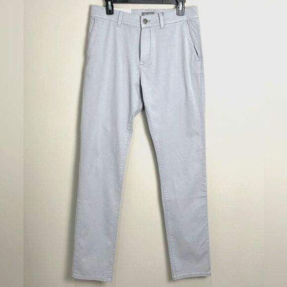 DL1961 Duke Grey Pants Tailored Chino Pant Mens Sz 31 X 32 in Crescent New - Picture 1 of 11